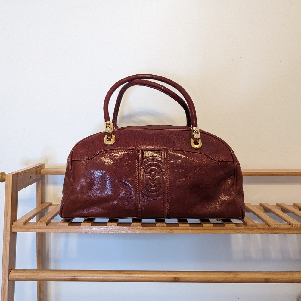 Vintage Morino Orlandi Leather Satchel, excellent condition!